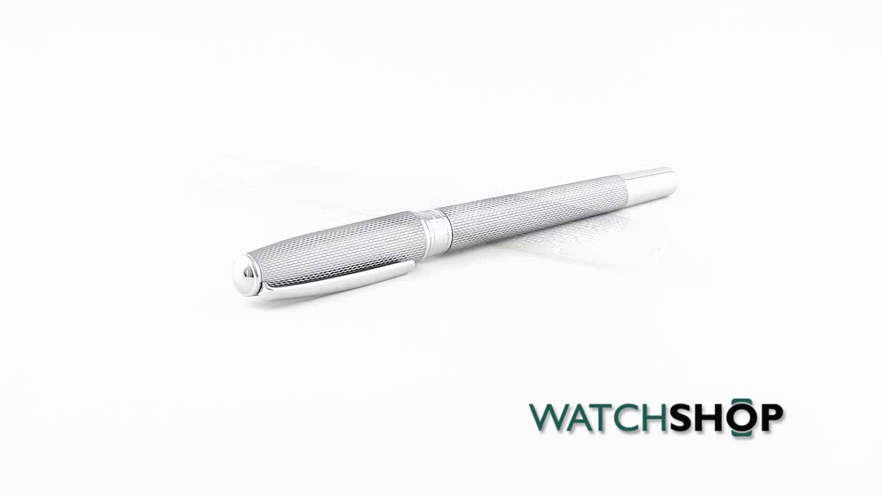 Hugo Boss Pens Stainless Steel Fountain Pen Essential Matte Chrome (HSW7442B)