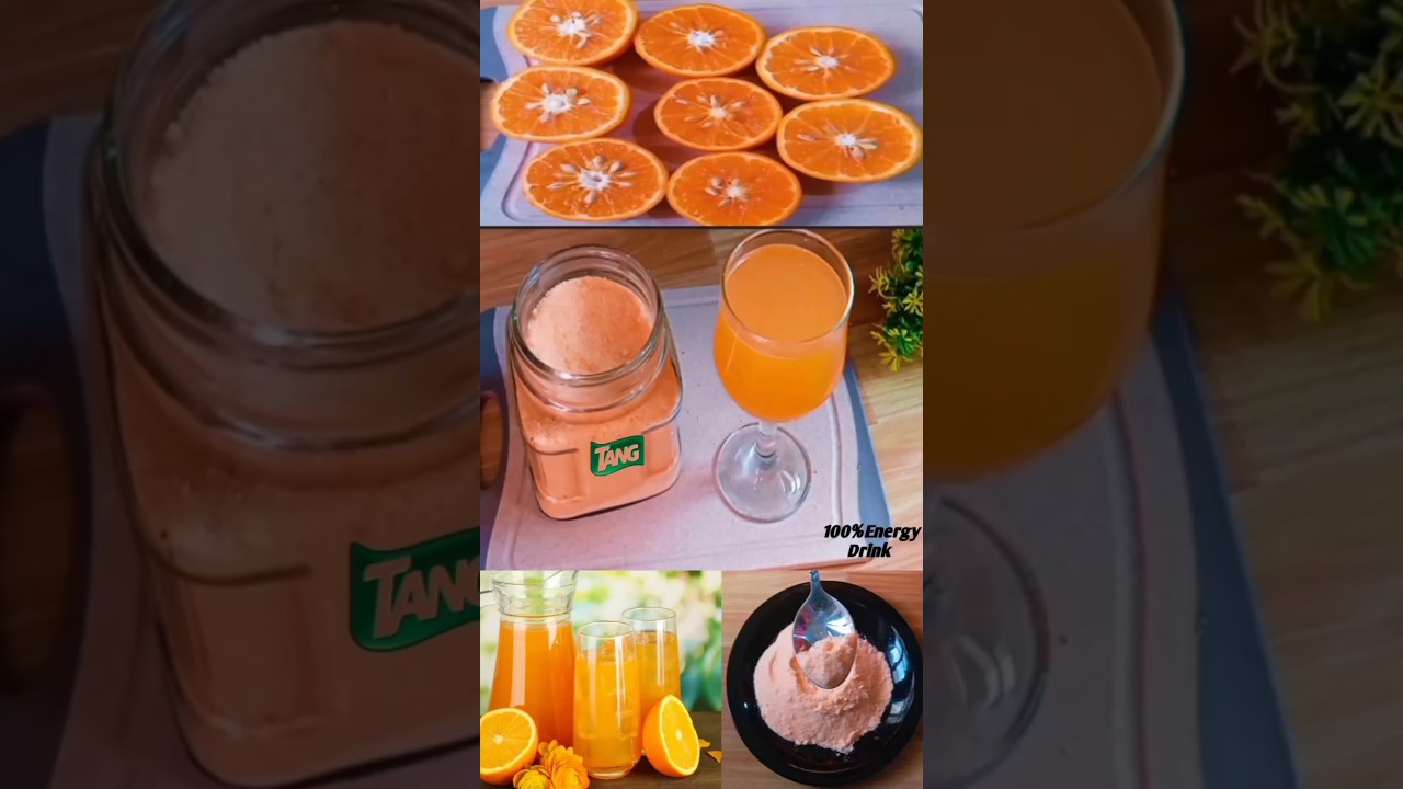 Easy Homemade Orange Tang Juice Powder Recipe|Health Drink Powder Recipe(Ramad Special)#shortsfeed