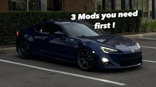 Top 3 mods for your GT86!