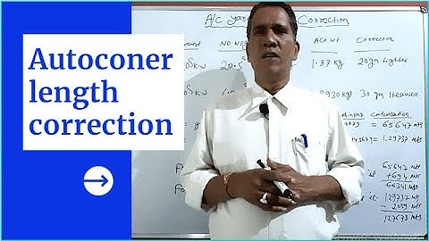 Autoconer length correction