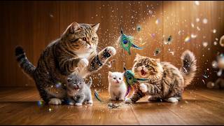 🐱💚 Relaxing Cat Video 4K: Sweet Kittens Playing Together | Soft Meows & Calm Nature screenshot 4