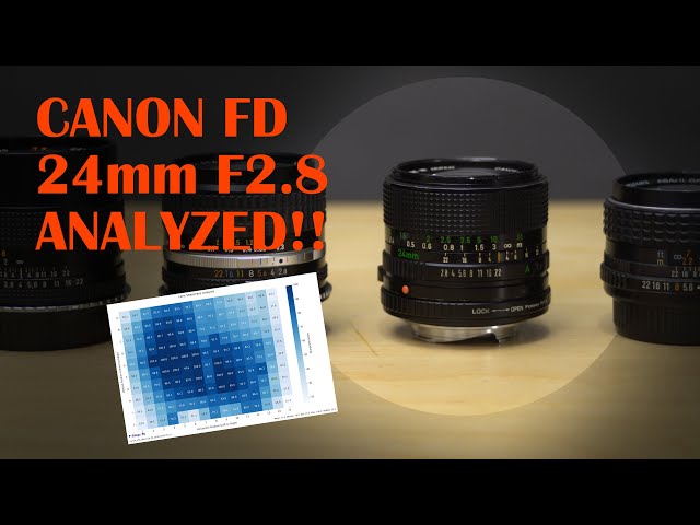 Analyzing the Canon FD 24mm F2.8 (NFD) using LAS - YouTube