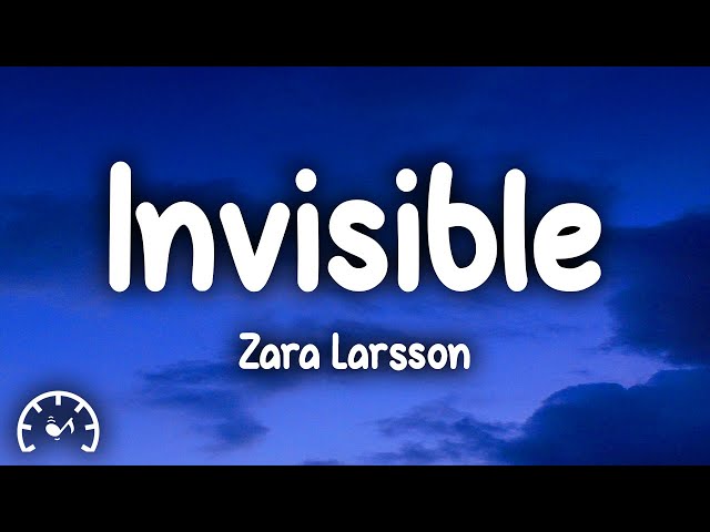 Zara Larsson - Invisible (End Title from Klaus) (Lyrics) class=