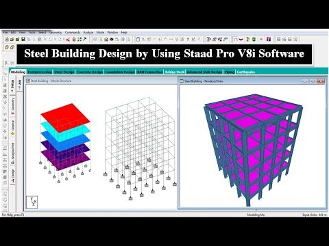 Steel Building Design by using Staad Pro V8i Software