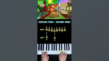 Thumbnail of Anyone Can Play Roblox Grow a Garden Music - Morning Mood - Edvard Grieg Easy Piano #pianotutorial