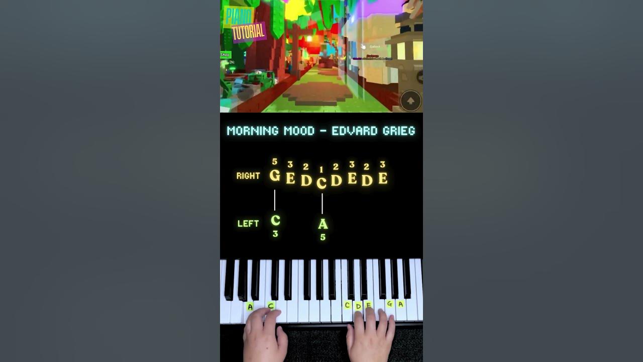 Anyone Can Play Roblox Grow a Garden Music - Morning Mood - Edvard Grieg Easy Piano #pianotutorial Anyone Can Play Roblox Grow a Garden Music - Morning Mood - Edvard Grieg Easy Piano #pianotutorial