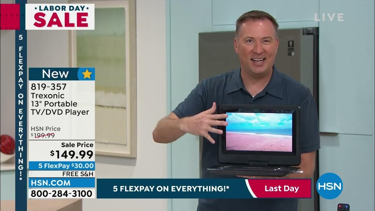 Trexonic 13" Portable TV/DVD Player - YouTube