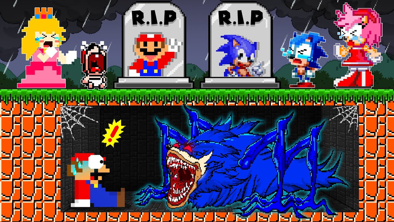 R.I.P Mario and Shin Sonic Tapes in Super Mario Bros | Game Animation