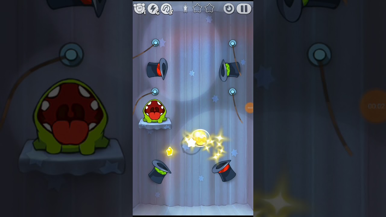 Cut the rope Level 4-24 Walkthrough