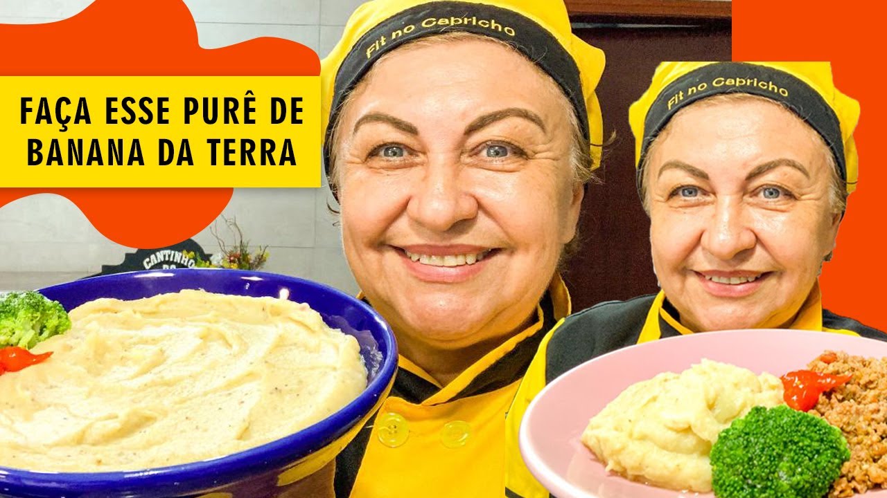 PURÊ DE BANANA DA TERRA! FICA MARAVILHOSO E MUITO SAUDÁVEL!