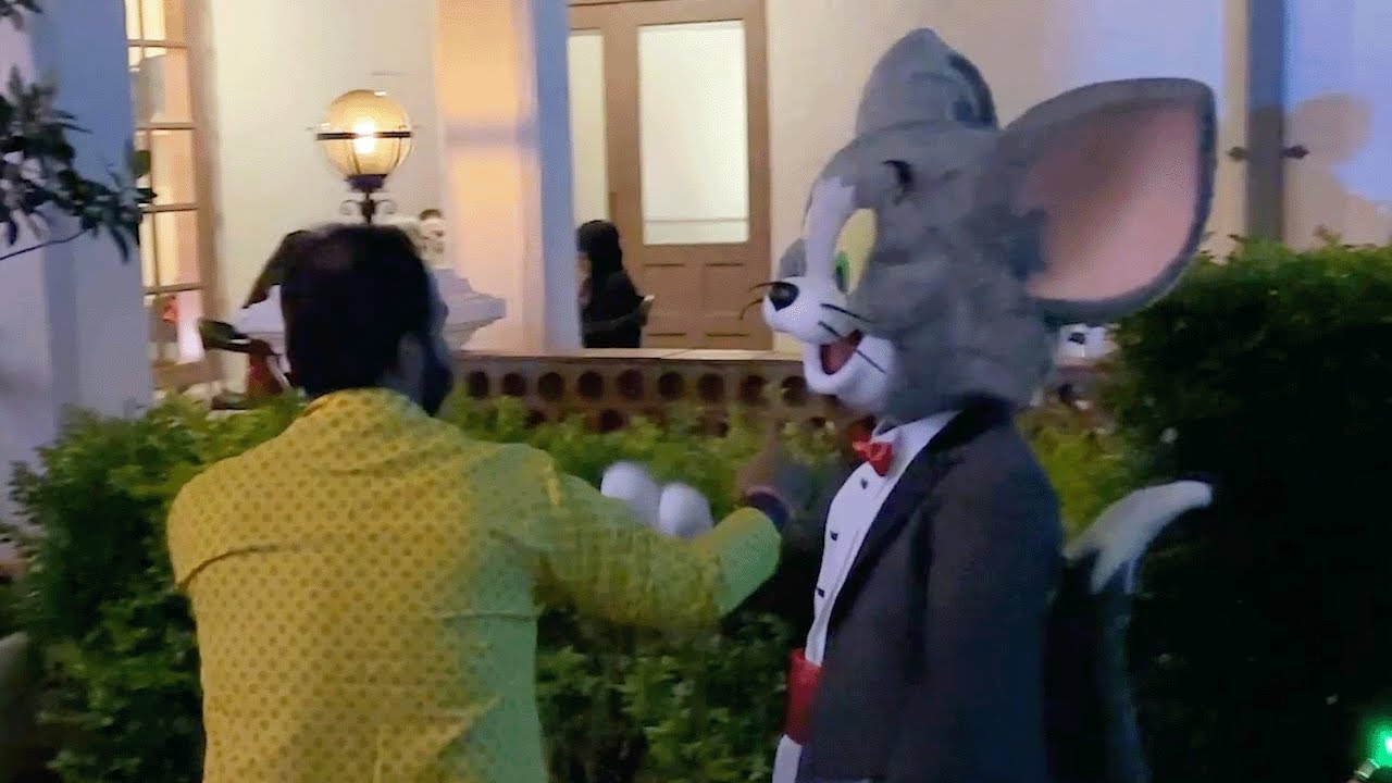 Poor Tom Gets Caught at Movie World!