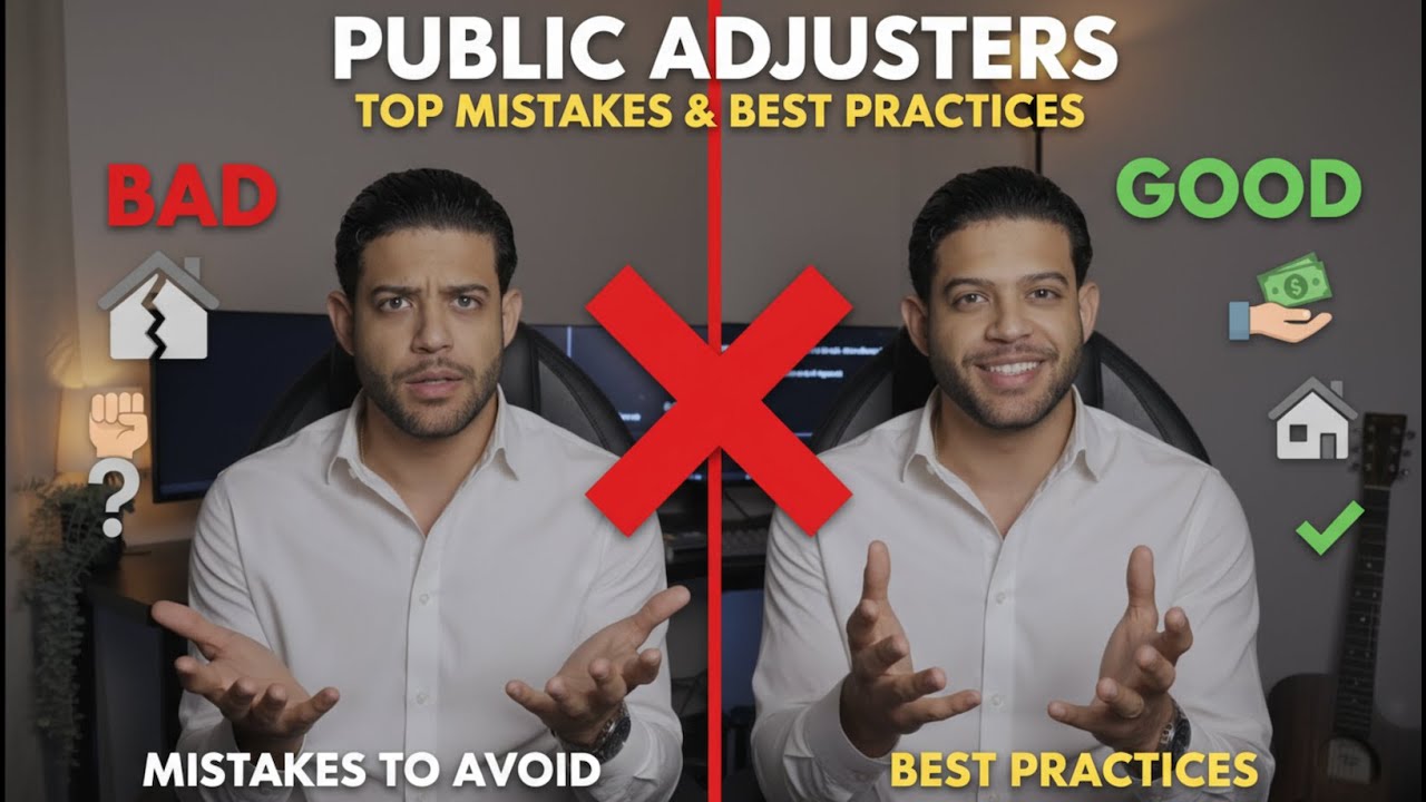 Good vs. Bad Public Adjusters: Top Mistakes to Avoid and Best Practices