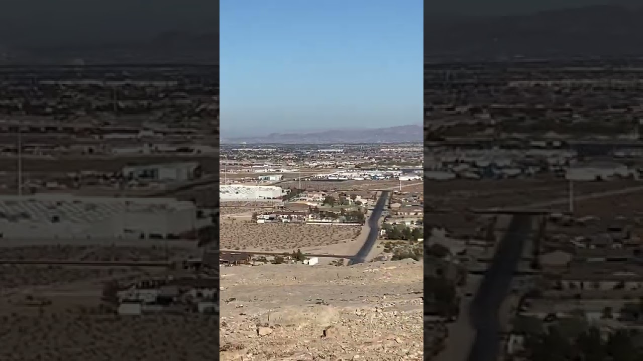 Las Vegas valley view from Exploration Peak of Mountains Edge Master Planned Community