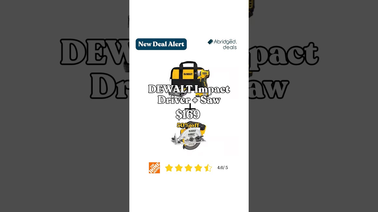 $169 DEWALT Tool Bundle?! 🔧 Half Off! 
