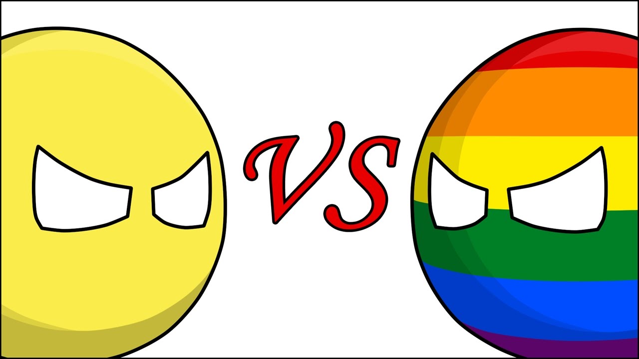 Либерал VS Либераст ( Countryballs )
