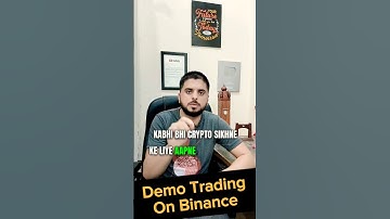 How To Use Binance Demo Account? #binancedemoaccount #binancedemotrading