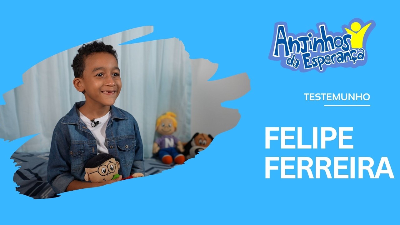 Felipe Cresceu Com a Novo Tempo e Aos 6 Anos Realizou o Sonho de Ser Um Anjinho da Esperança