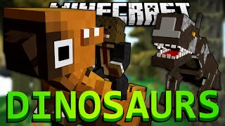 Minecraft: Modded Dinosaur Survival Let's Play #13 SWIMMING ON LAND w/ Jerome! (Season 3)