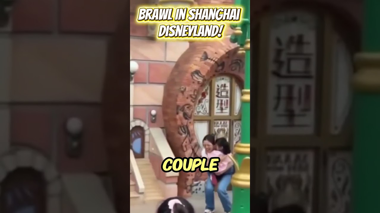 Wild Brawl Breaks Out at Shanghai Disney 😳🎢