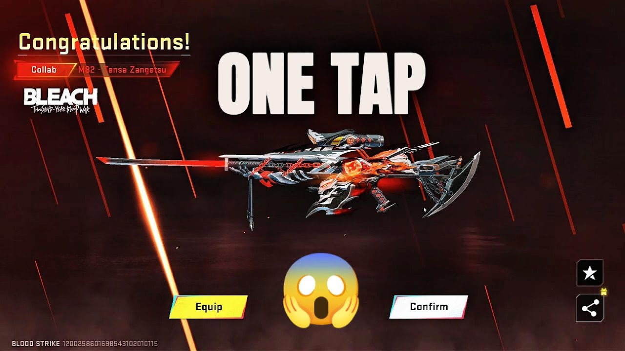 One Tap Draw M82 Sniper Bleach Collaboration 