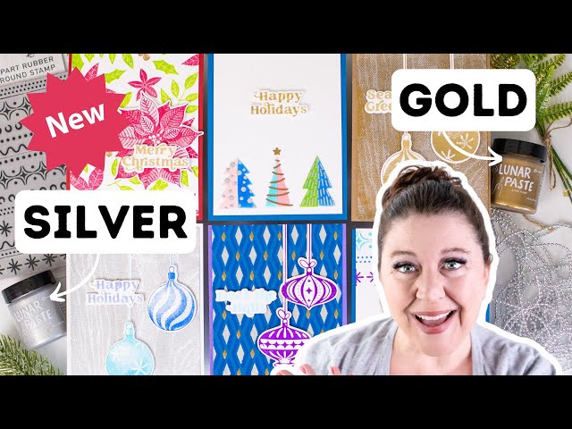 Cardmaking Shine and Color  3 Ways to use Lunar Paste 