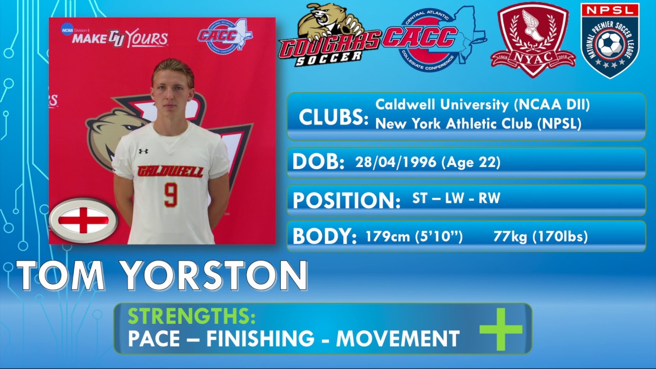 Tom Yorston Soccer Highlights 2018 | NPSL | NCAA D2
