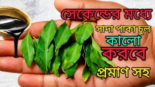 Viral Curry Leaves Remedy: Turn Gray Hair Black in Seconds with Proof / White hair black hair