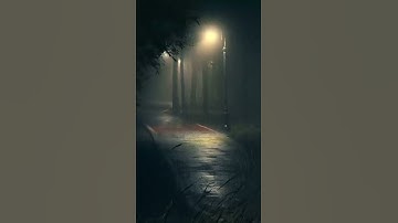 love nature-rainy night video🥀 soothing music Whatsapp status #shorts #natureshorts