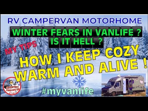 Winter Vanlife HELL ?? How I Survive in Cold 🥶🥶 ️Motorhome Tips Keep ...