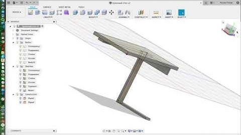 Modeling of a big kitchen table with Autodesk Fusion 360