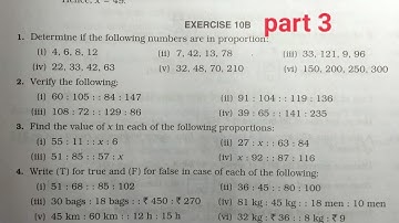 RS Aggarwal math class 6 exercise 10B ।। Class 6 exercise 10B RS Aggarwal math solution । proportion
