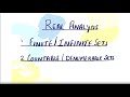 Real Analysis | Finite,infinite,equivalent,denumerable,countable sets |  Msc. || Bsc. || NET || NBHM