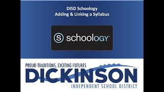 Adding & Linking a Syllabus into Schoology