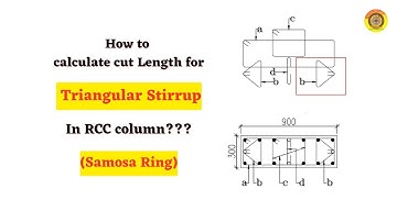 Triangular Stirrup || Samosa Ring || How to calculate Cut Length#reinforcement #bbs #vimutti_coe