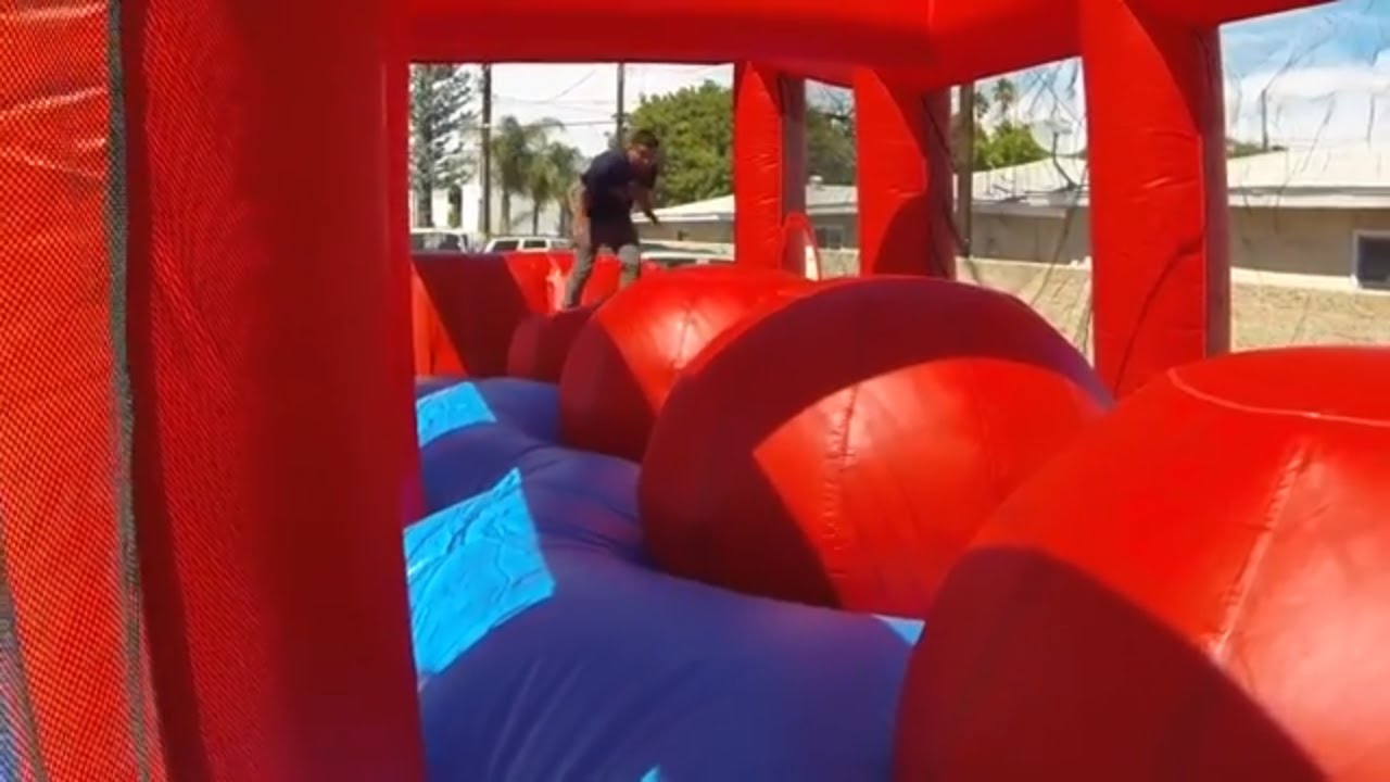 Wiped Out Ball Run! Could you make it?! Inflatable Game by EZ ...