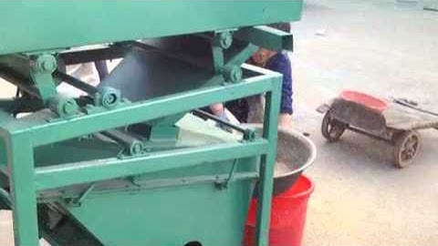 gravity separator machine working video/paddy destoner