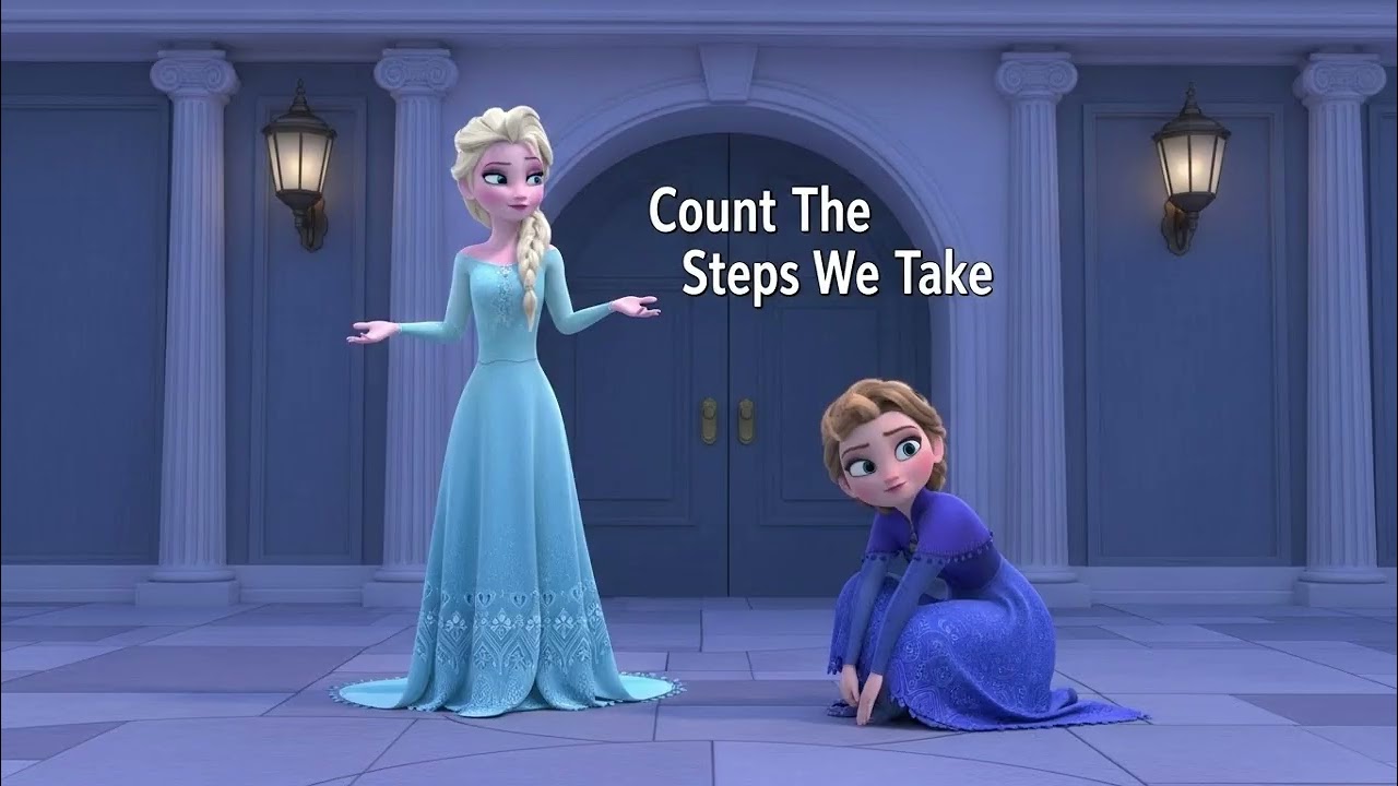 Эльза и считаем шаги 👣❄️ | Веселое обучающее приключение