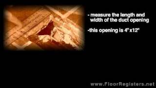 How to measure for floor registers - floorregisters.net