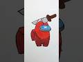 How to Draw Sword hat Crewmate | Among us #Crewmate #Sword #drawing