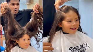 NO SE CORTA EL CABELLO DESDE QUE NACIÓ 😱 #tutorial #haircut #hairstyle #hair #transformación