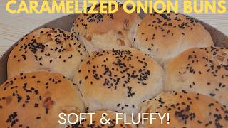 Soft & Fluffy Onion Rolls with Cumin and Nigella Seeds