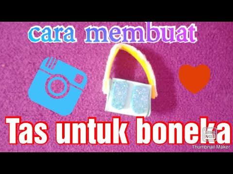 DIY Tas cantik untuk boneka  barbie    YouTube