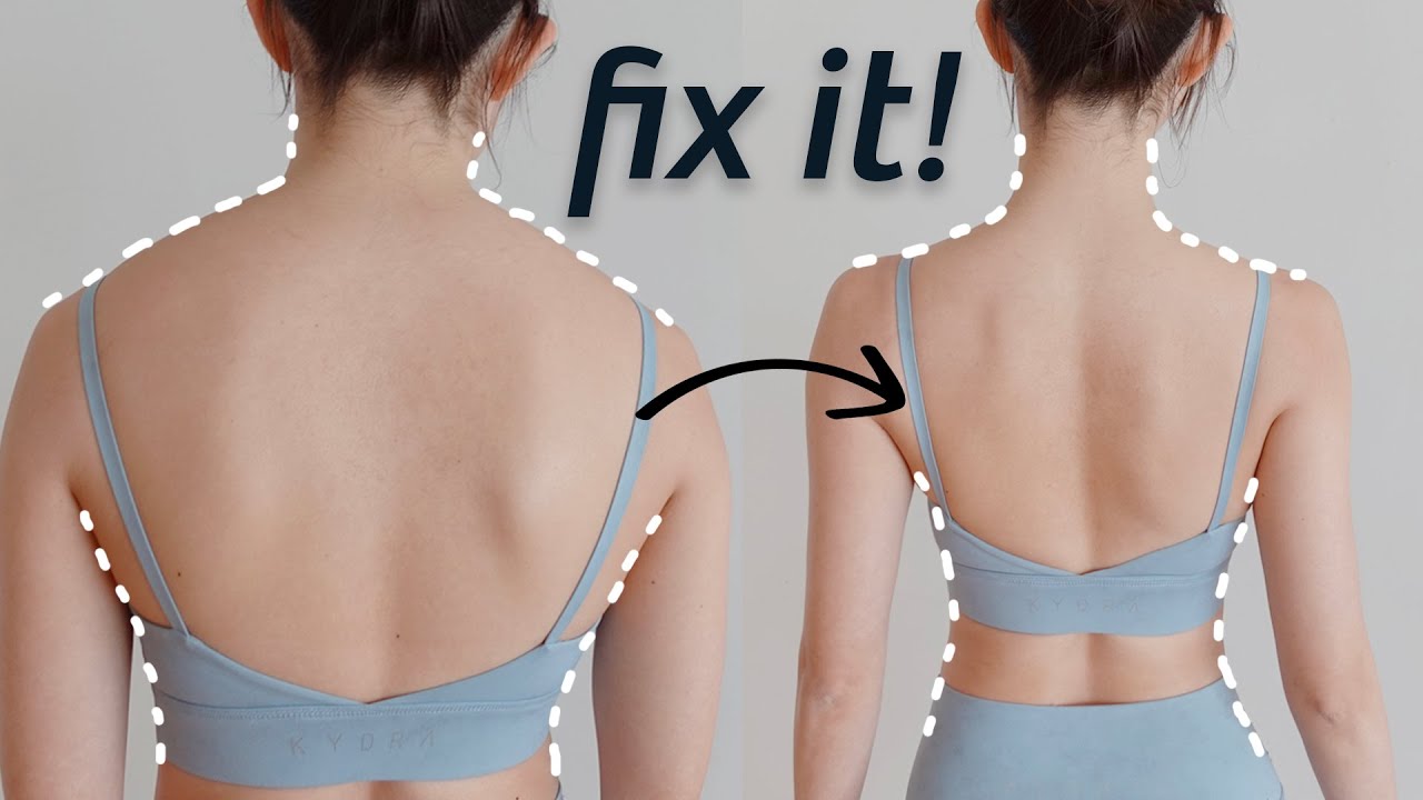 FIX  SLIM YOUR BACK  BETTER POSTURE in 10 minutes  Emi