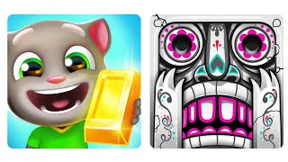 Talking Tom Gold Run Vs Temple Run 2 Gameplay screenshot 5