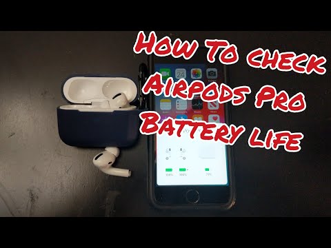 Como verificar a vida da bateria do Airpods PRO com um iPhone