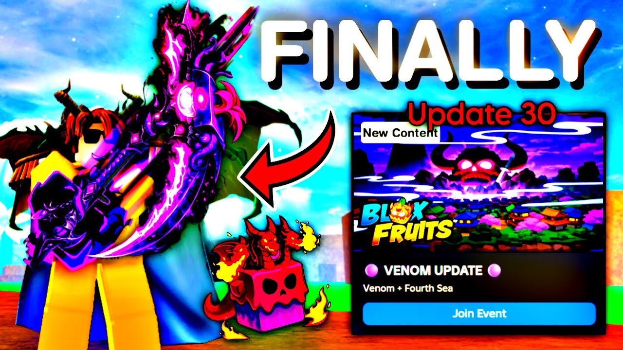 Venom Rework FINALLY HERE! 4th Sea + New Fruit in Blox Fruits Update ...