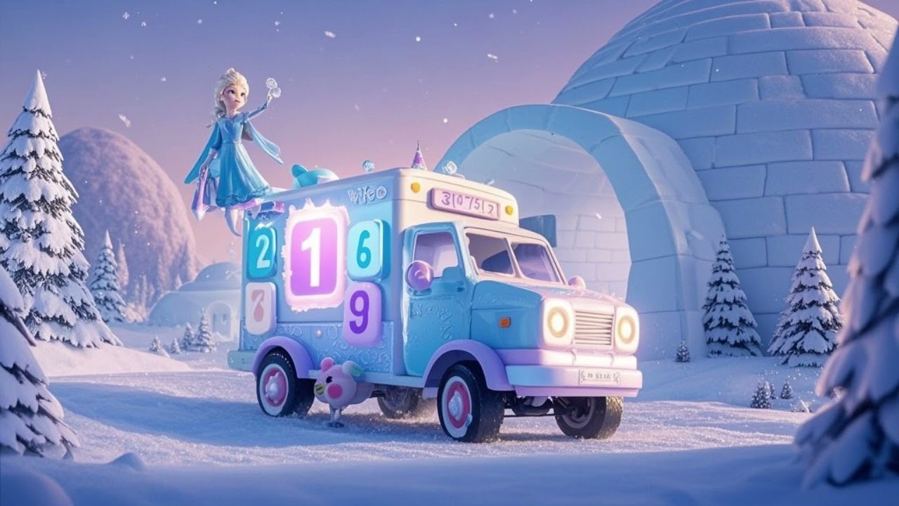 Elsa’s Ice Number Counting Truck 2 ❄️ | Fun Kids Counting & Learning Song