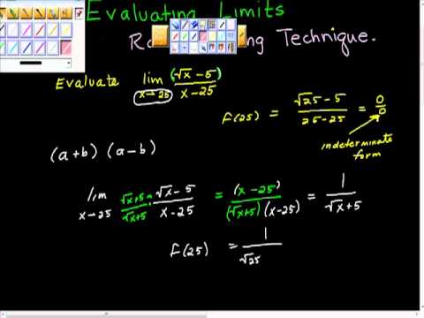 Rationalizing Technique Evaluating Limits AP Calculus AB - YouTube