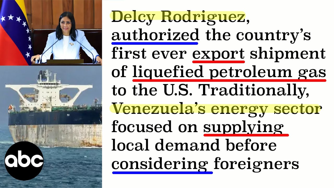 Изучайте английский язык по новостям: Венесуэла отправила первую партию нефтяного газа в США (для...