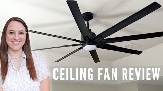 🌀Modern Black Ceiling Fan with Light and Remote Control - 72-inch Industrial Ceiling Fan💡🏠🔌 screenshot 2